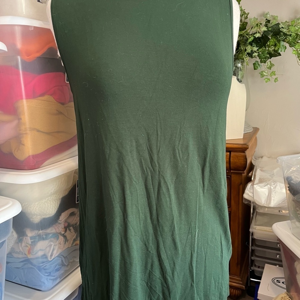 Women's Green Sleeveless Top
